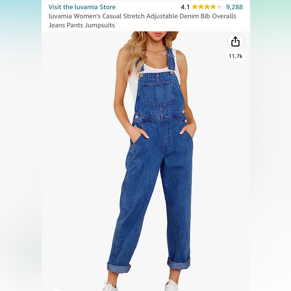 Dark blue overalls